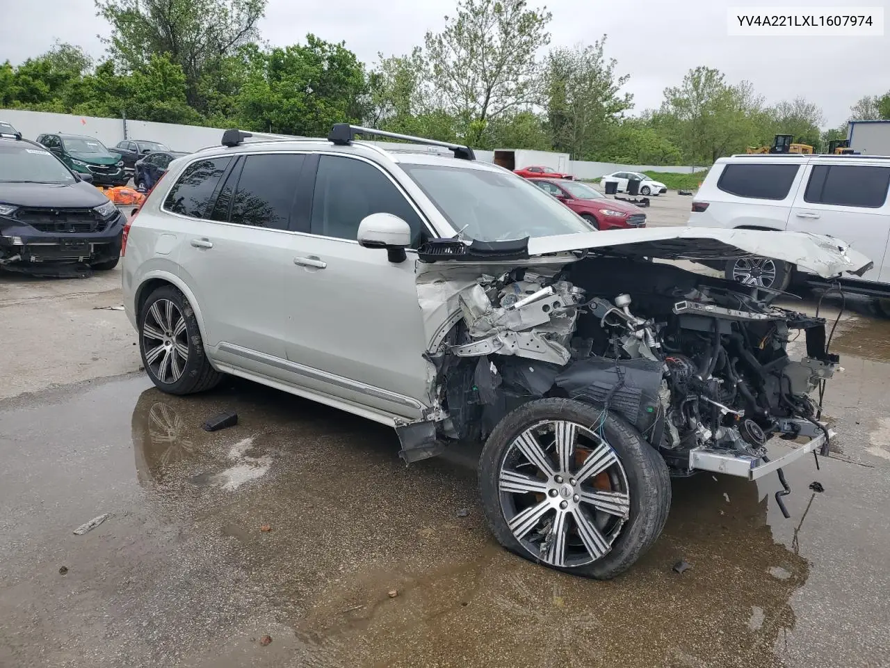 2020 Volvo Xc90 T6 Inscription VIN: YV4A221LXL1607974 Lot: 55291265