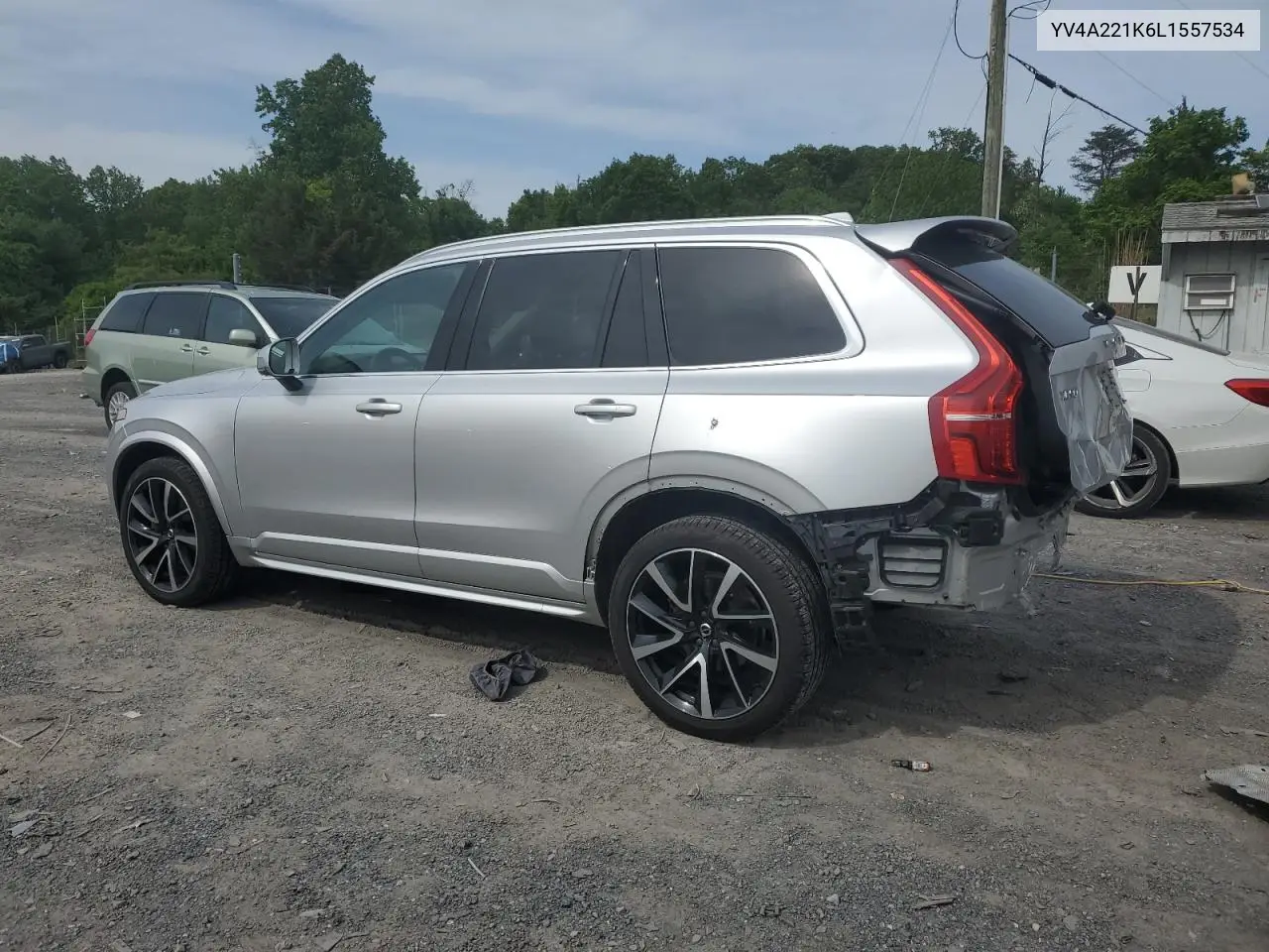 2020 Volvo Xc90 T6 Momentum VIN: YV4A221K6L1557534 Lot: 56225585