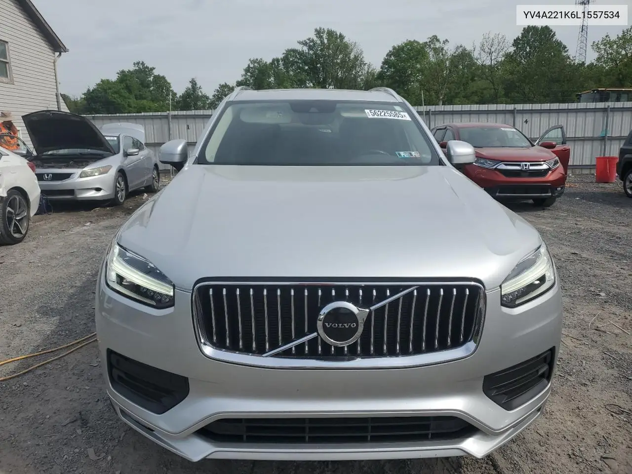 2020 Volvo Xc90 T6 Momentum VIN: YV4A221K6L1557534 Lot: 56225585