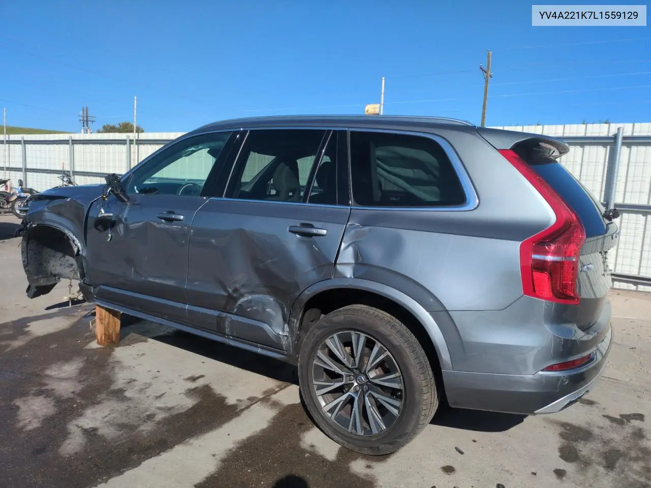 2020 Volvo Xc90 T6 Momentum VIN: YV4A221K7L1559129 Lot: 61610985