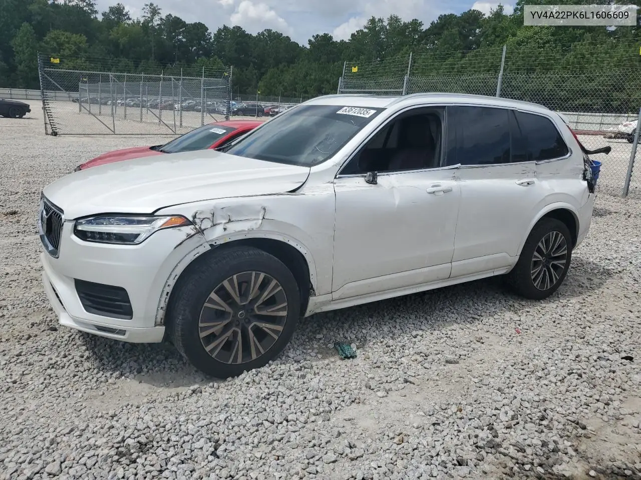 2020 Volvo Xc90 T6 Momentum VIN: YV4A22PK6L1606609 Lot: 63612035