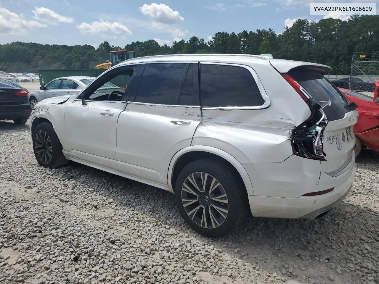 2020 Volvo Xc90 T6 Momentum VIN: YV4A22PK6L1606609 Lot: 63612035