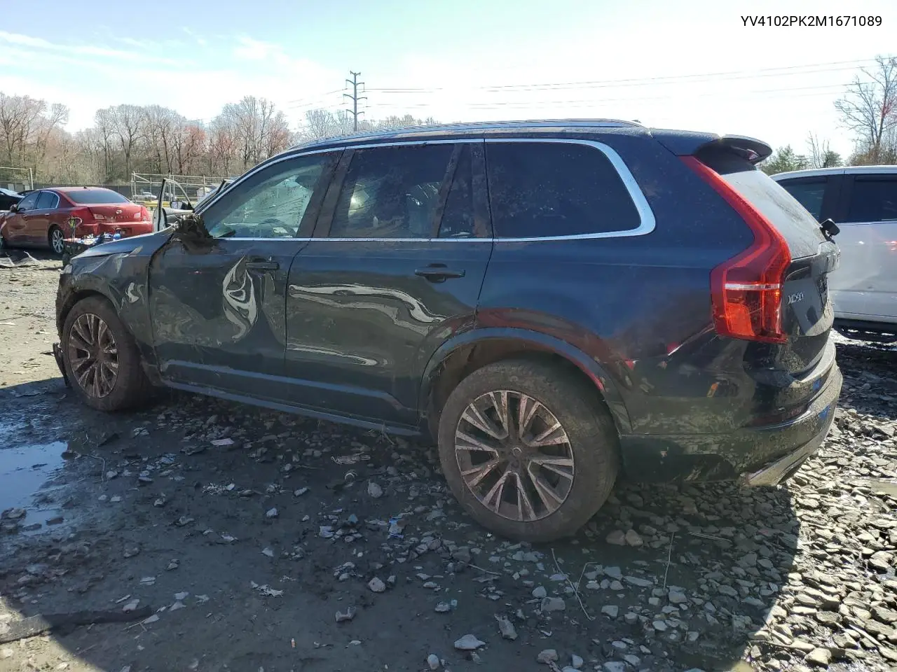 2021 Volvo Xc90 T5 Momentum VIN: YV4102PK2M1671089 Lot: 49348425
