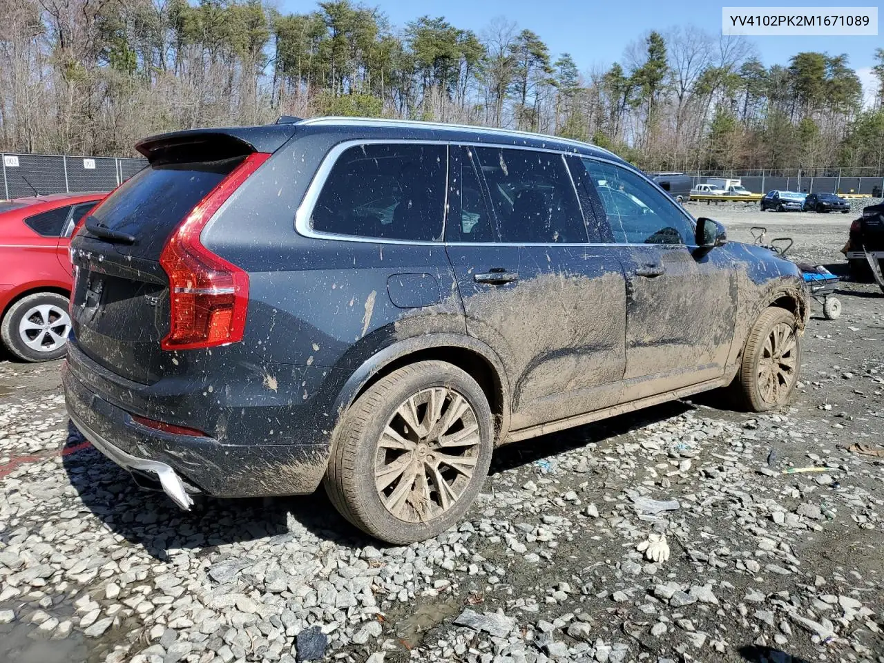 2021 Volvo Xc90 T5 Momentum VIN: YV4102PK2M1671089 Lot: 49348425