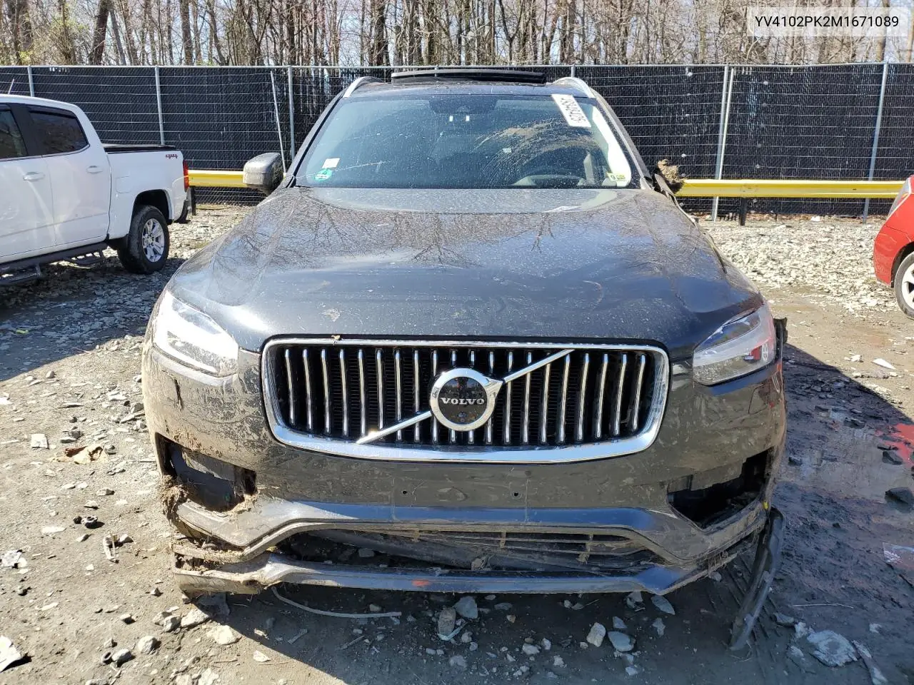 2021 Volvo Xc90 T5 Momentum VIN: YV4102PK2M1671089 Lot: 49348425