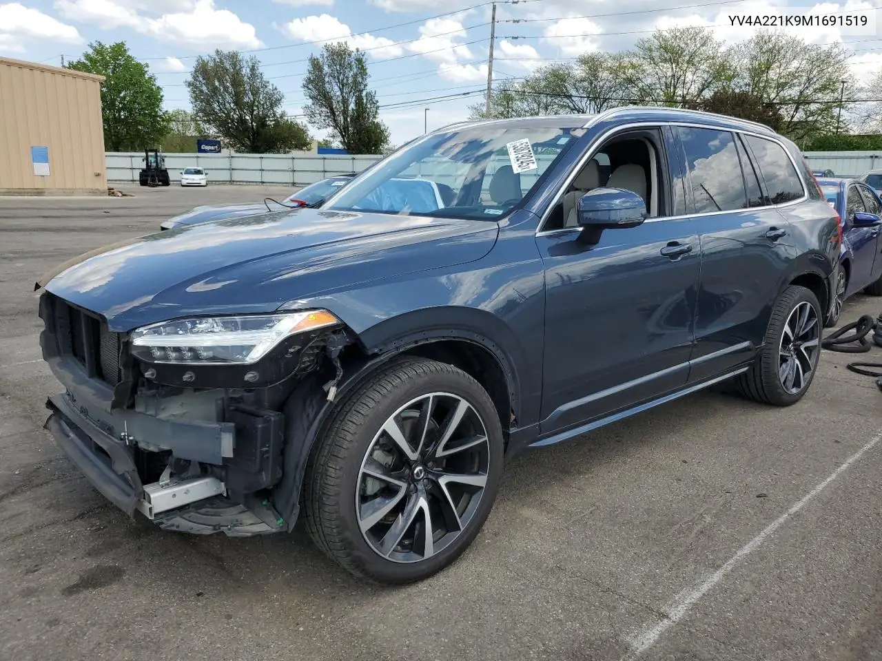 2021 Volvo Xc90 T6 Momentum VIN: YV4A221K9M1691519 Lot: 53879245