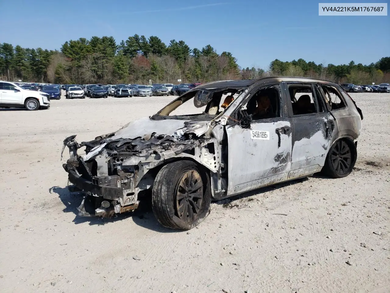 2021 Volvo Xc90 T6 Momentum VIN: YV4A221K5M1767687 Lot: 54561895
