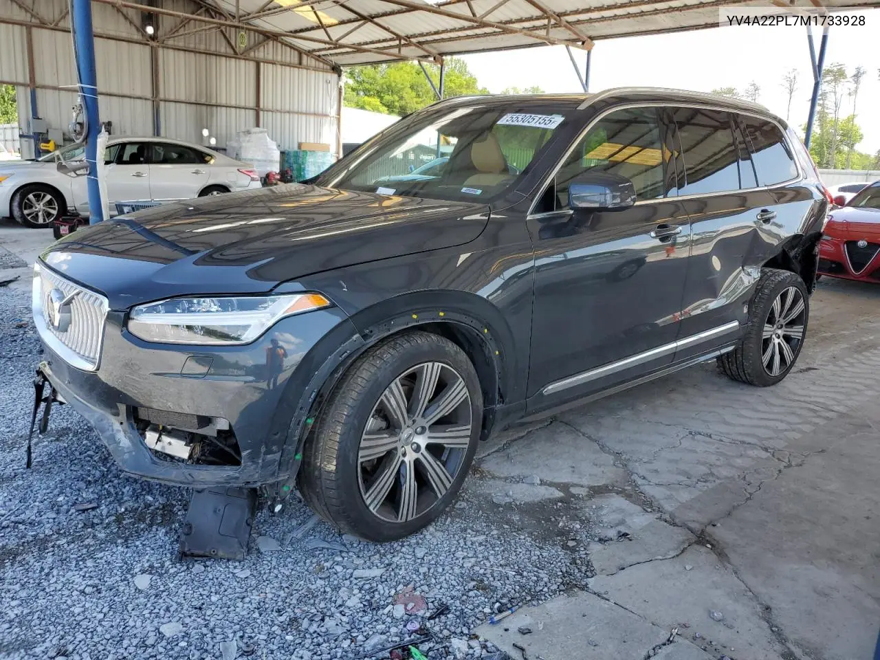 2021 Volvo Xc90 T6 Inscription VIN: YV4A22PL7M1733928 Lot: 55305155