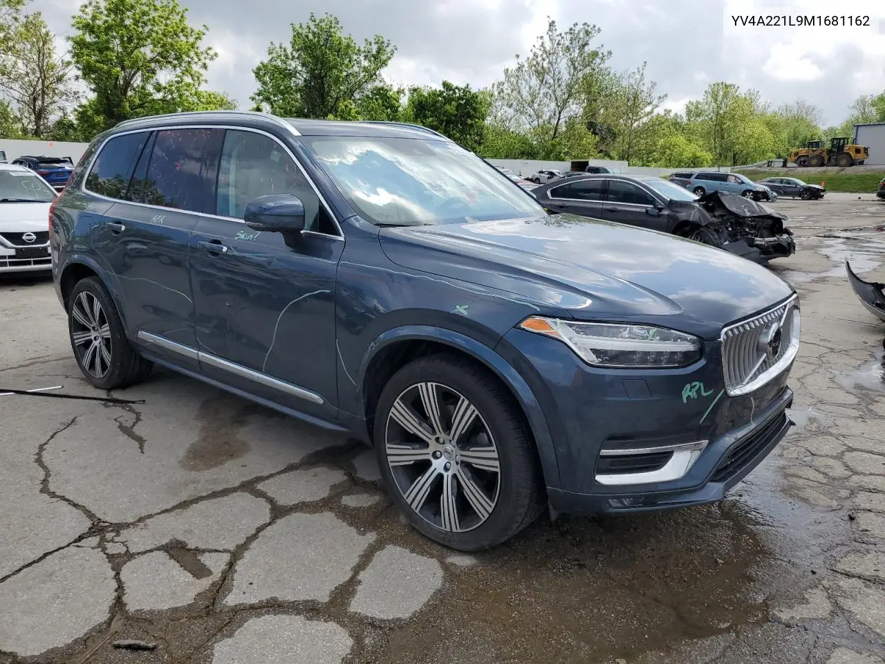 2021 Volvo Xc90 T6 Inscription VIN: YV4A221L9M1681162 Lot: 56593655