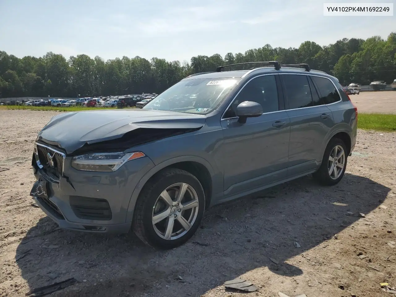 2021 Volvo Xc90 T5 Momentum VIN: YV4102PK4M1692249 Lot: 62261255