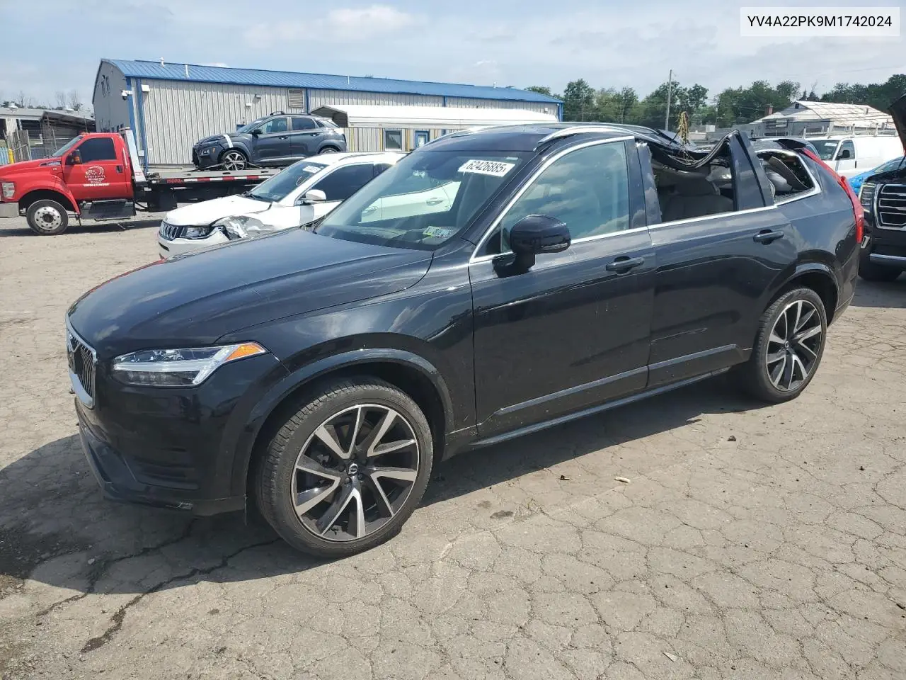 2021 Volvo Xc90 T6 Momentum VIN: YV4A22PK9M1742024 Lot: 62426885