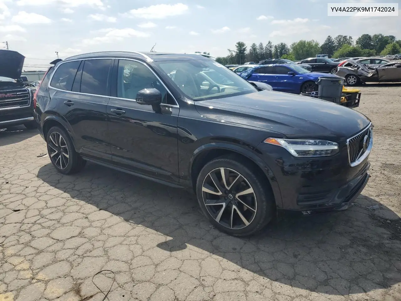 2021 Volvo Xc90 T6 Momentum VIN: YV4A22PK9M1742024 Lot: 62426885