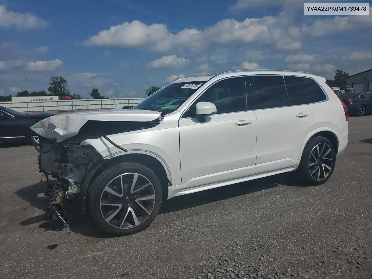 2021 Volvo Xc90 T6 Momentum VIN: YV4A22PK0M1739478 Lot: 63964205
