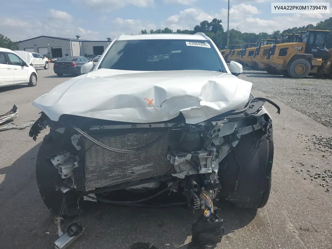 2021 Volvo Xc90 T6 Momentum VIN: YV4A22PK0M1739478 Lot: 63964205