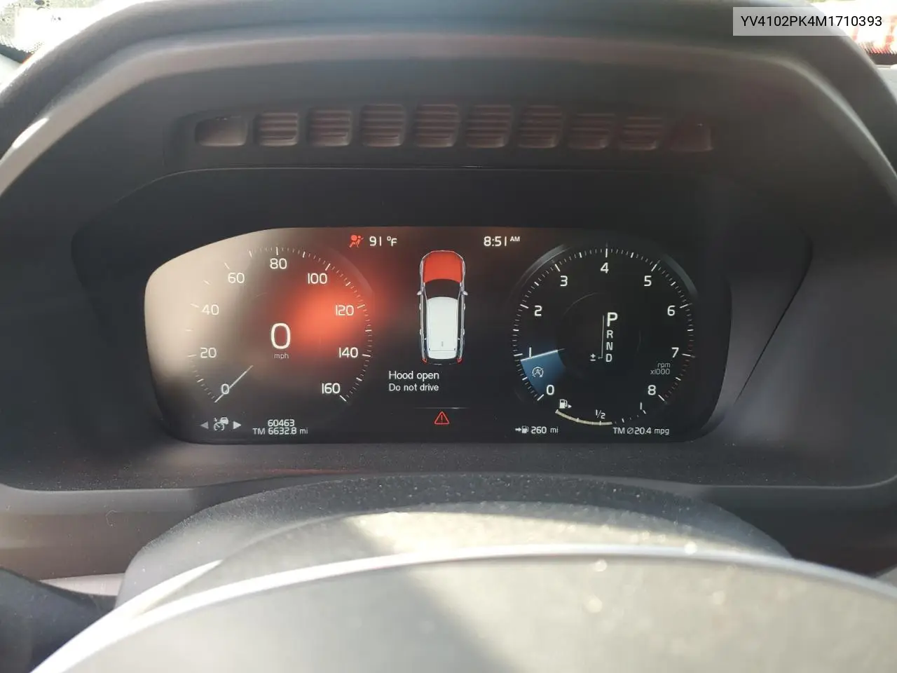 2021 Volvo Xc90 T5 Momentum VIN: YV4102PK4M1710393 Lot: 64555385