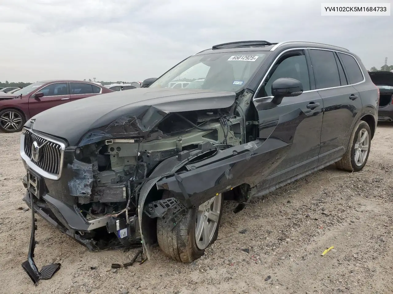 2021 Volvo Xc90 T5 Momentum VIN: YV4102CK5M1684733 Lot: 65012925