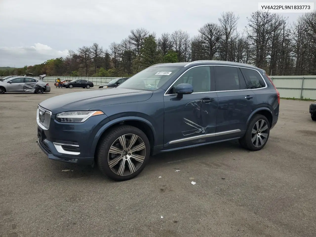 2022 Volvo Xc90 T6 Inscription VIN: YV4A22PL9N1833773 Lot: 56111825