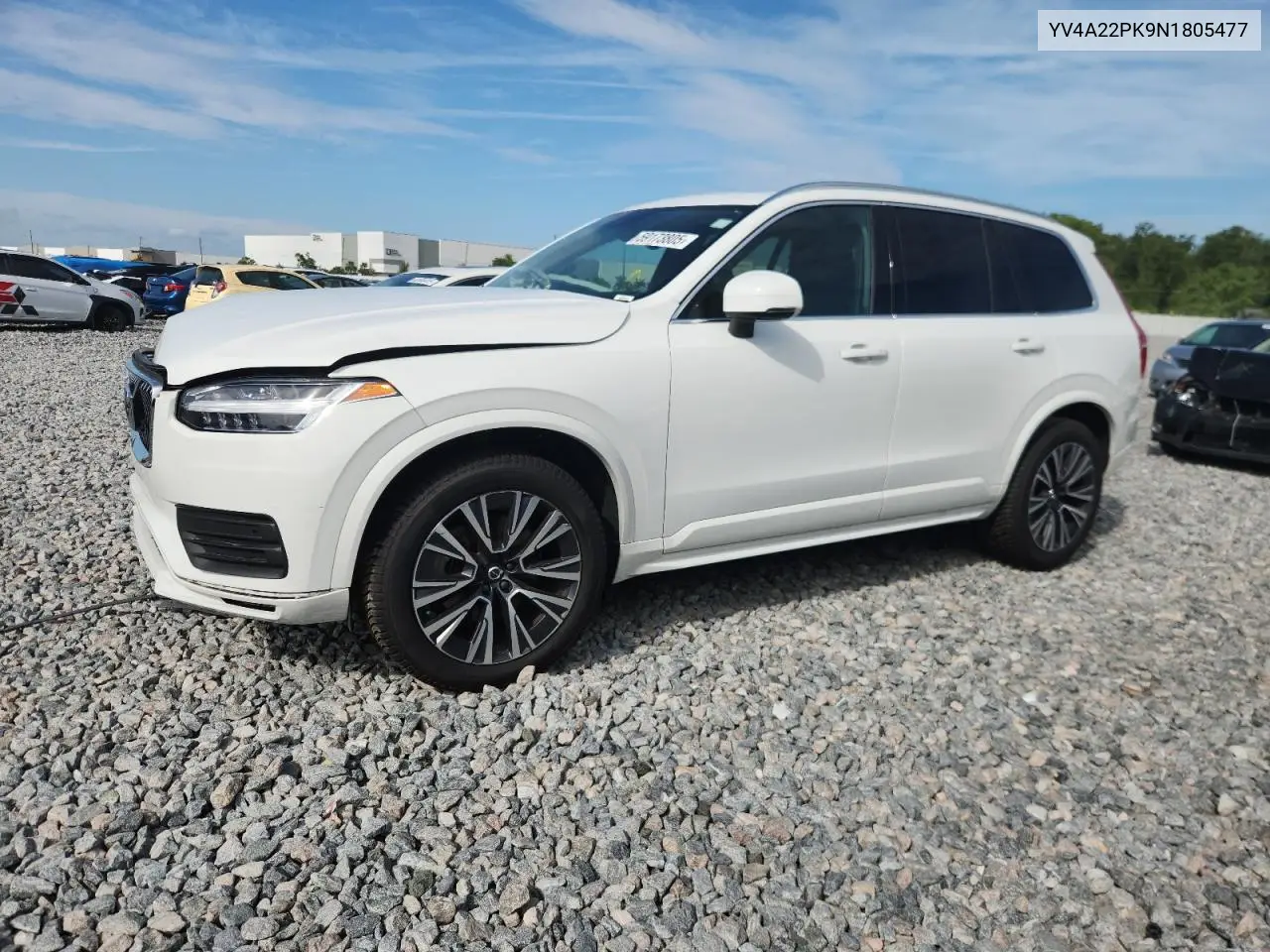 2022 Volvo Xc90 T6 Momentum VIN: YV4A22PK9N1805477 Lot: 59173805