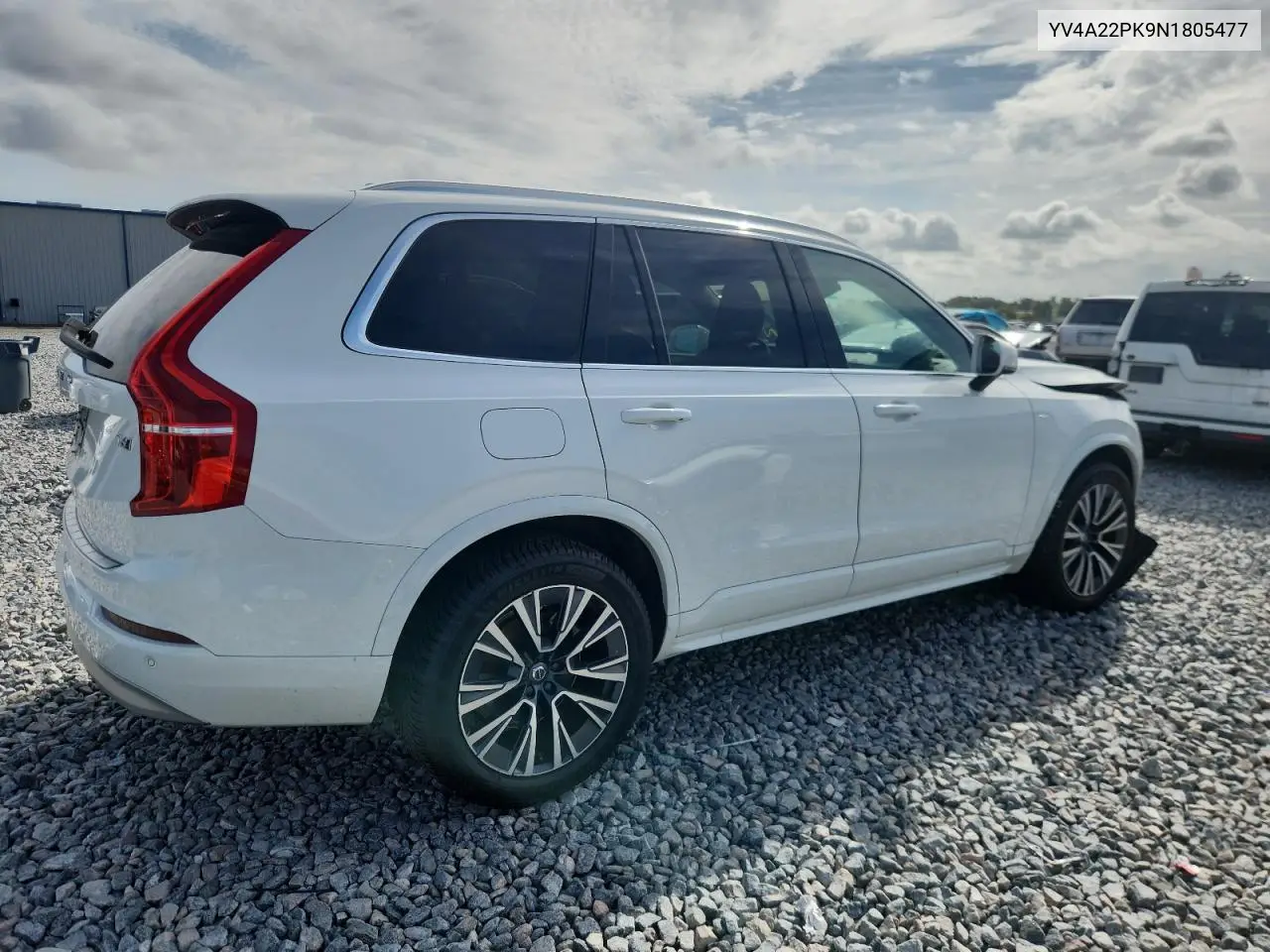 2022 Volvo Xc90 T6 Momentum VIN: YV4A22PK9N1805477 Lot: 59173805