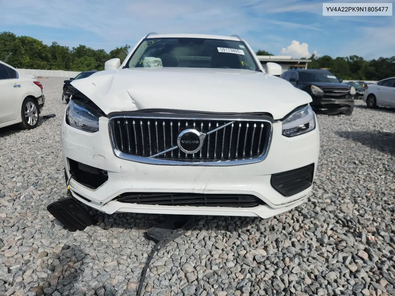 2022 Volvo Xc90 T6 Momentum VIN: YV4A22PK9N1805477 Lot: 59173805