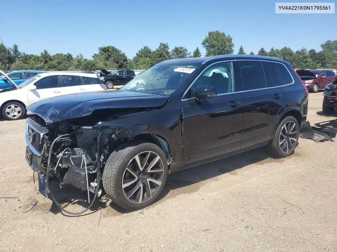 2022 Volvo Xc90 T6 Momentum VIN: YV4A221K0N1795561 Lot: 61743175