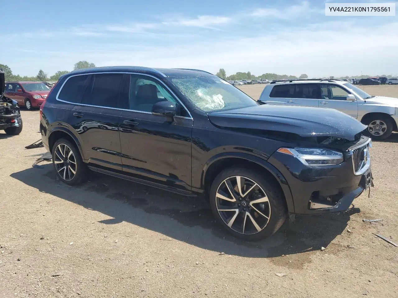 2022 Volvo Xc90 T6 Momentum VIN: YV4A221K0N1795561 Lot: 61743175