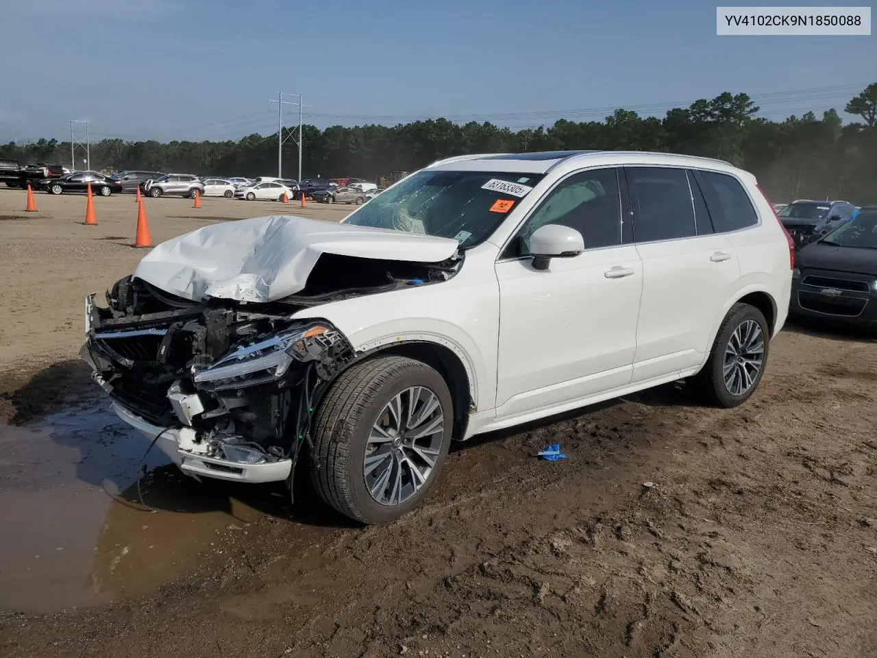 2022 Volvo Xc90 T5 Momentum VIN: YV4102CK9N1850088 Lot: 63163305