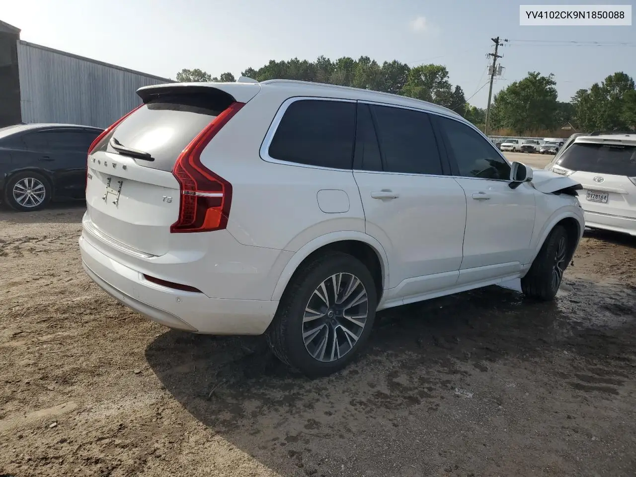 2022 Volvo Xc90 T5 Momentum VIN: YV4102CK9N1850088 Lot: 63163305