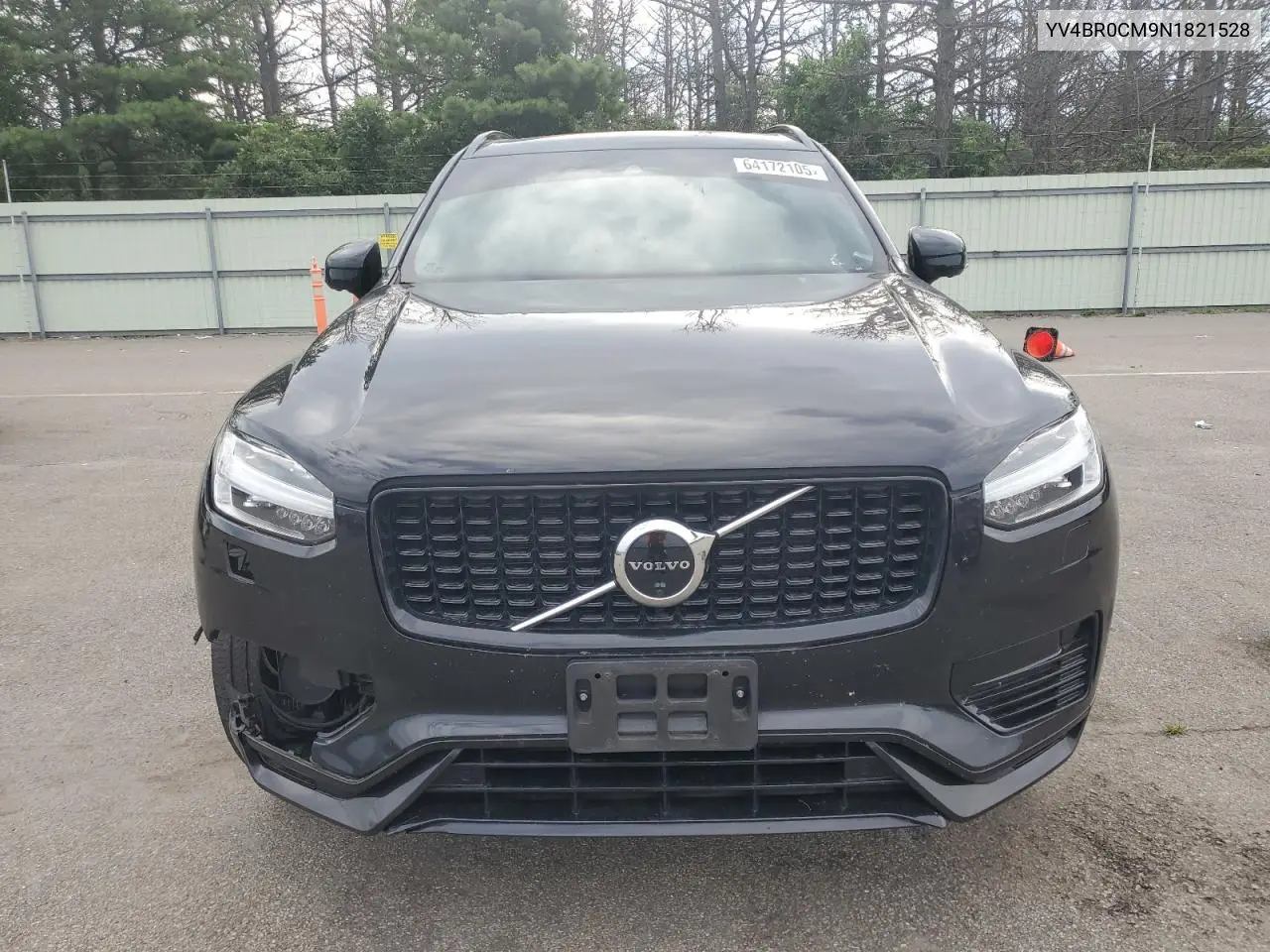 2022 Volvo Xc90 T8 Recharge R-Design VIN: YV4BR0CM9N1821528 Lot: 64172105