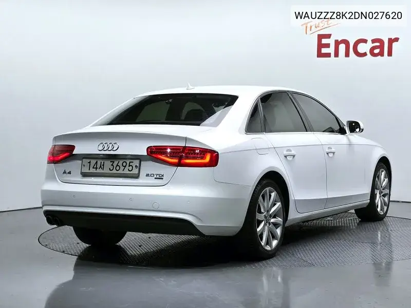 New A4 2.0 Tdi Quattro Dynamic B8 VIN: WAUZZZ8K2DN027620 Lot: 39965657