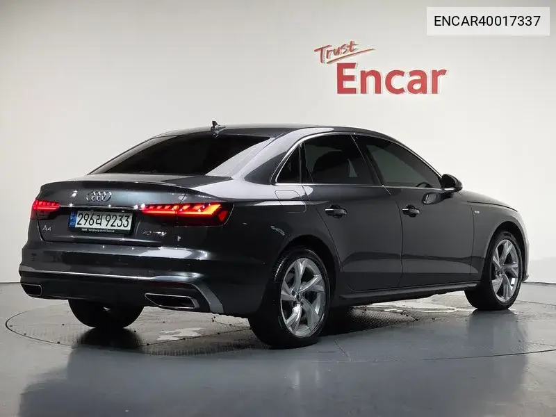 A4 (B9) 40 Tfsi Premium VIN: ENCAR40017337 Lot: 40017337