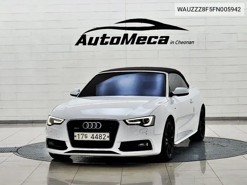 A5 40 Tfsi Quattro Cabriolet 8F7 VIN: WAUZZZ8F5FN005942 Lot: 39455451