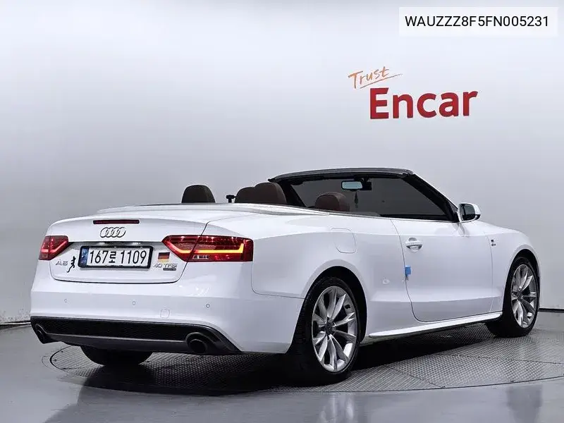 A5 40 Tfsi Quattro Cabriolet 8F7 VIN: WAUZZZ8F5FN005231 Lot: 39558211