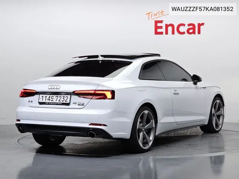 A5 (F5) 45 Tfsi Quattro Premium Coupe VIN: WAUZZZF57KA081352 Lot: 39646506