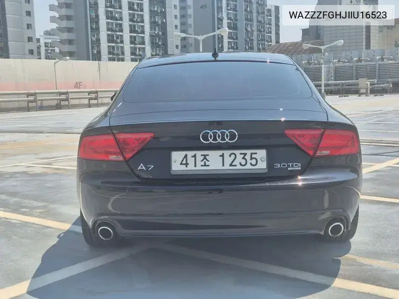 A7 3.0 Tdi Quattro Entry 4G VIN: WAZZZFGHJIIU16523 Lot: 39618619