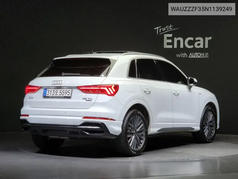 Q3 (F3) 35 Tdi Quattro Premium VIN: WAUZZZF35N1139249 Lot: 39977056