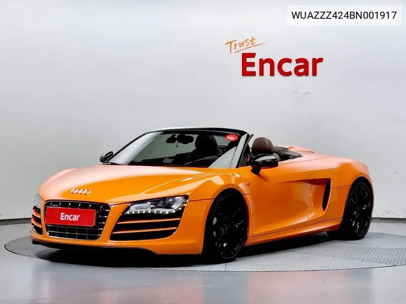R8 5.2 V10 Spider VIN: WUAZZZ424BN001917 Lot: 38215268