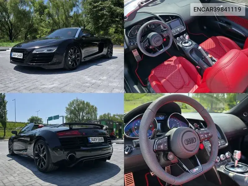 R8 5.2 V10 Spider VIN: ENCAR39841119 Lot: 39841119