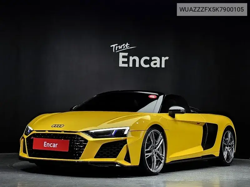 R8 (4S) 5.2 V10 Performance Spider VIN: WUAZZZFX5K7900105 Lot: 39418399