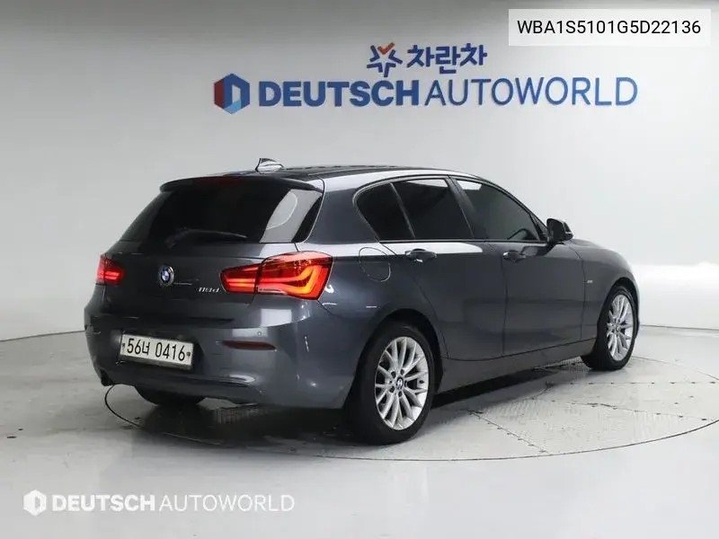 1 Series (F20) 118D Sports 5 Door VIN: WBA1S5101G5D22136 Lot: 40048884