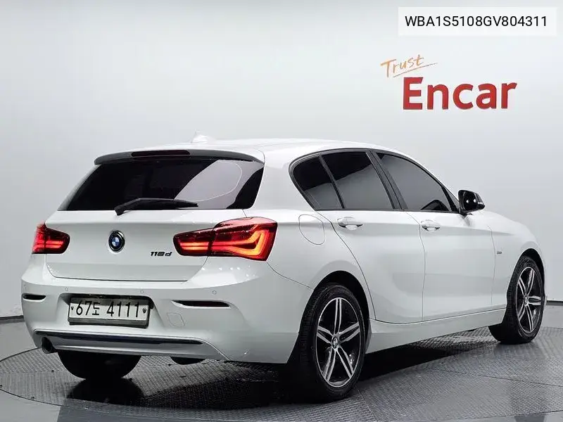 1 Series (F20) 118D Sports 5 Door VIN: WBA1S5108GV804311 Lot: 39817316