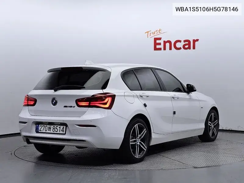 1 Series (F20) 118D Sports 5 Door VIN: WBA1S5106H5G78146 Lot: 39627077