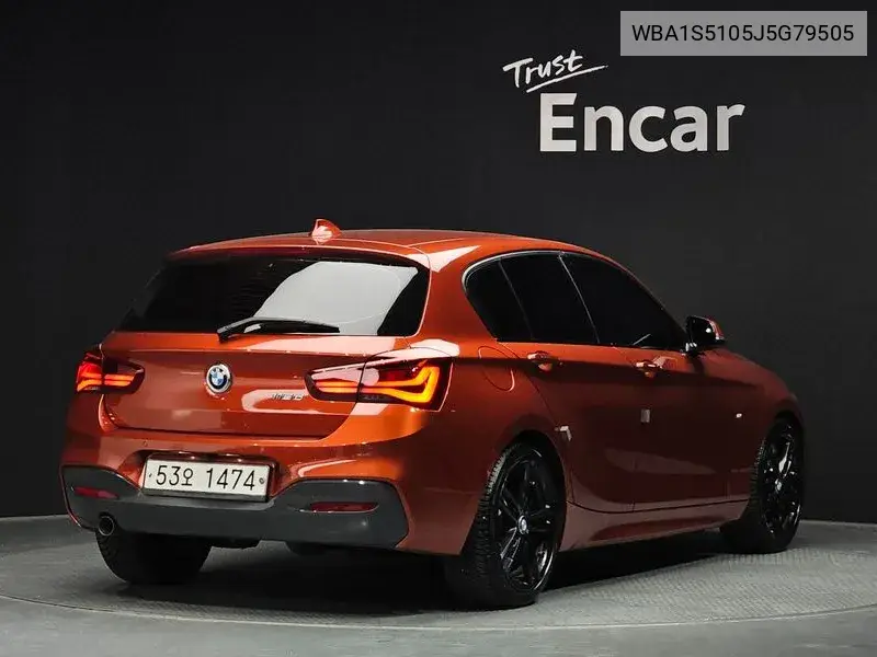 1 Series (F20) 118D M Sports Shadow 5 Door VIN: WBA1S5105J5G79505 Lot: 39637182