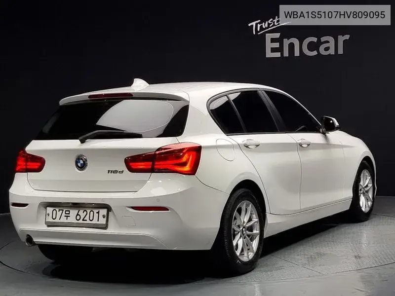 1 Series (F20) 118D Joy 5 Door VIN: WBA1S5107HV809095 Lot: 40003188