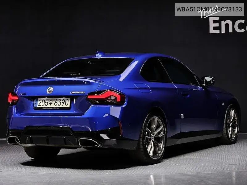 2 Series (G42) M240I xDrive Coupe VIN: WBA51CM01N8C73133 Lot: 39518558