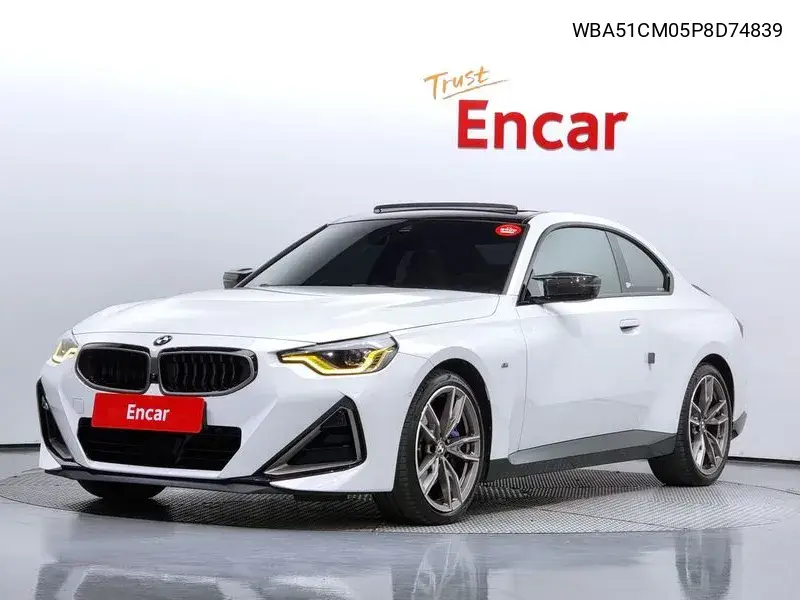 2 Series (G42) M240I xDrive Coupe VIN: WBA51CM05P8D74839 Lot: 39631992