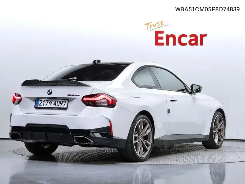 2 Series (G42) M240I xDrive Coupe VIN: WBA51CM05P8D74839 Lot: 39631992
