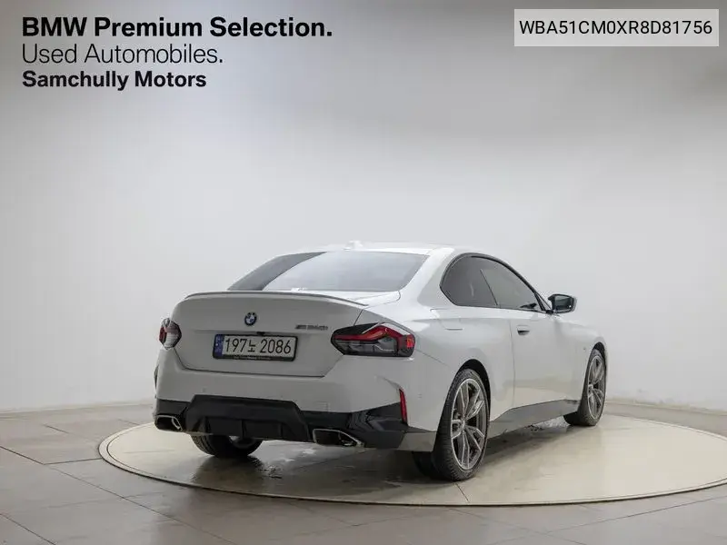 2 Series (G42) M240I xDrive Coupe VIN: WBA51CM0XR8D81756 Lot: 39914241