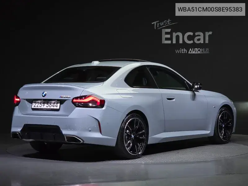 2 Series (G42) M240I xDrive Online Exclusive Coupe VIN: WBA51CM00S8E95383 Lot: 39962480