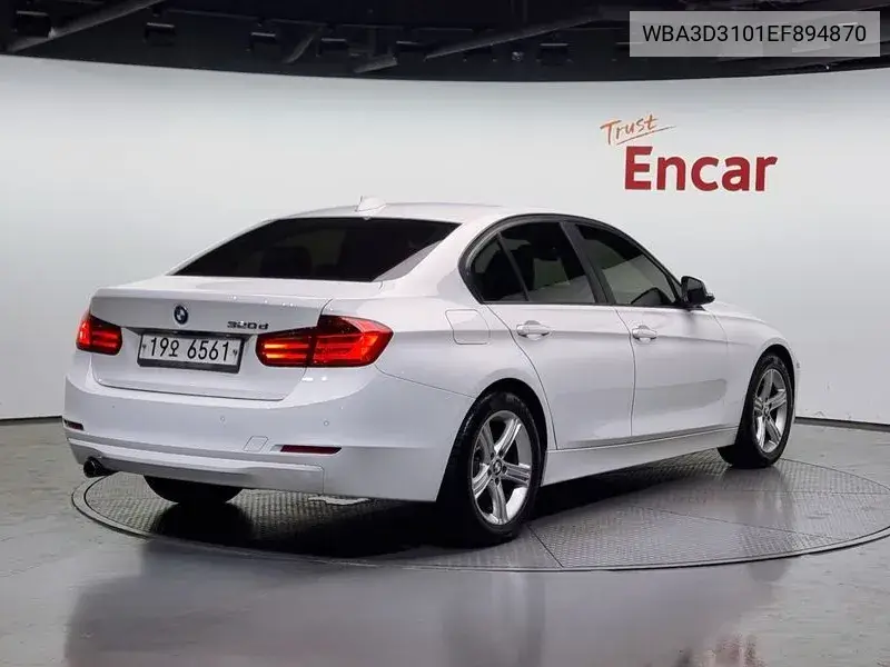 3 Series (F30) 320D VIN: WBA3D3101EF894870 Lot: 39625310